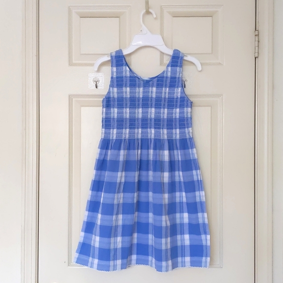 NWOT. GAP 100% Cotton Seersucker Multi Color Plaid Elastic Top Sleeveless Dress. - Picture 2 of 5
